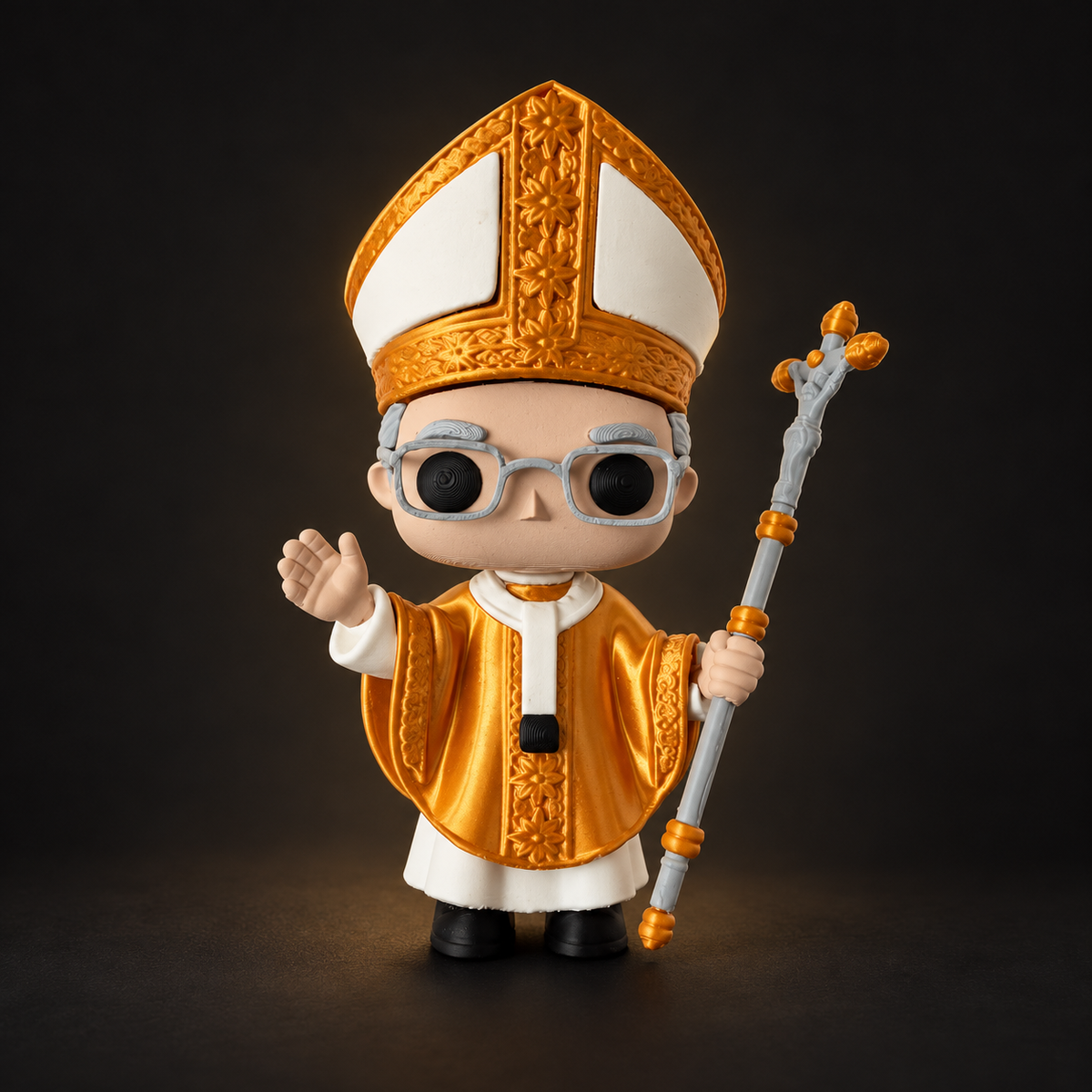 Art Toy Papa León XIV — Edición Estándar Dorada