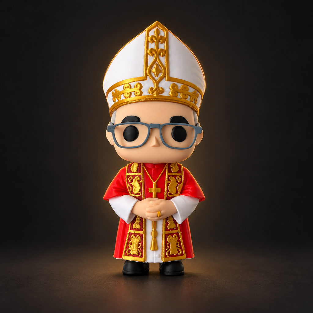 Art Toy Papa León XIV — Edición Estándar Roja