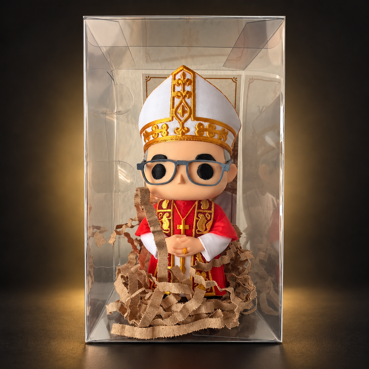 Art Toy Papa León XIV — Edición Estándar Roja